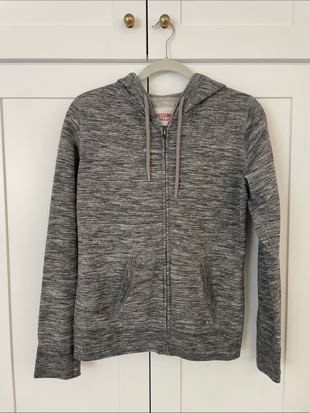 Mossimo Supply Co. Women's Gray Marled Zip Hoodie